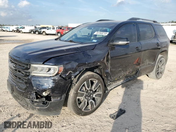 2021 GMC Acadia SLE with VIN 1GKKNKLA2MZ139157, listed as a Copart auction lot 44163215 with 73,008 mi miles and Salvage Title. Bid and sale history available at DreamBid. Image 1.