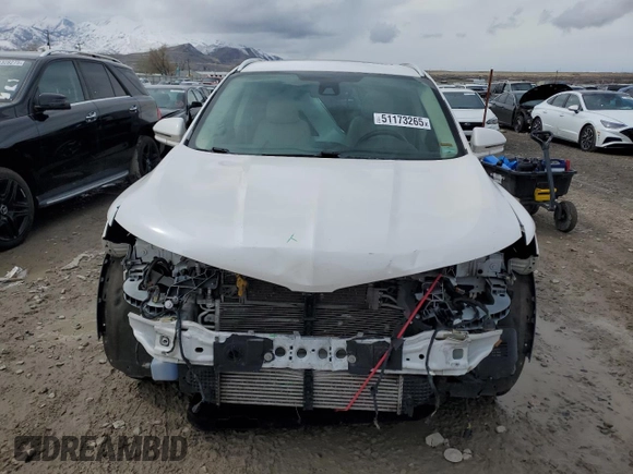 2017 Lincoln MKC Select with VIN 5LMCJ2D95HUL35749, listed as a Copart auction lot 51173265 with 116,192 mi miles and Salvage Title. Bid and sale history available at DreamBid. Image 5.