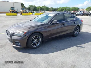 2017 Infiniti Q50 3.0t Premium with VIN JN1EV7AP5HM740257, listed as a IAAI auction lot 41521837 with 78,763 mi miles. Bid and sale history available at carsss.com. Image 19.