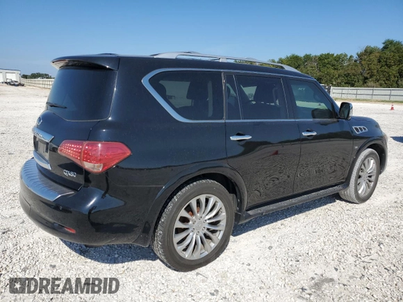 2016 Infiniti QX80 with VIN JN8AZ2NF7G9612712, listed as a Copart auction lot 68152744 with 126,202 mi miles and Clean Title. Bid and sale history available at carsss.com. Image 3.