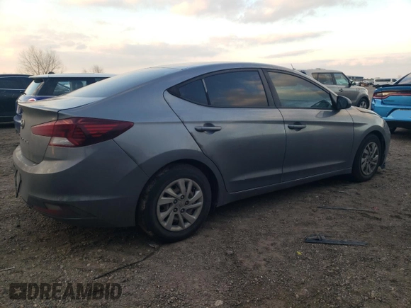 2019 Hyundai Elantra SE with VIN 5NPD74LF4KH432696, listed as a Copart auction lot 45375325 with 124,270 mi miles and Salvage Title. Bid and sale history available at DreamBid. Image 3.