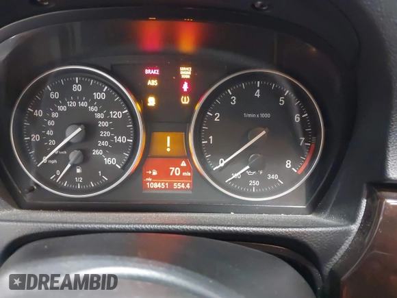 2013 BMW 3 Series 335i xDrive with VIN WBAKF9C51DE672559, listed as a IAAI auction lot 42247641 with 108,451 mi miles and . Bid and sale history available at DreamBid. Image 7.