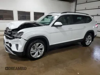 2021 Volkswagen Atlas SE z VIN 1V2KR2CA2MC546509, wystawiony jako Copart lot #57641175 z przebiegiem 43 620 mil mil oraz Szkoda całkowita • Salvage title. Historia ofert i sprzedaży dostępna na DreamBid. Obrazek 1.