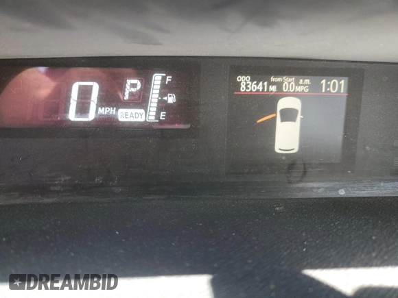 2016 Toyota Prius One with VIN JTDKDTB39G1125105, listed as a Copart auction lot 52136695 with 83,641 mi miles and Clean Title. Bid and sale history available at carsss.com. Image 9.