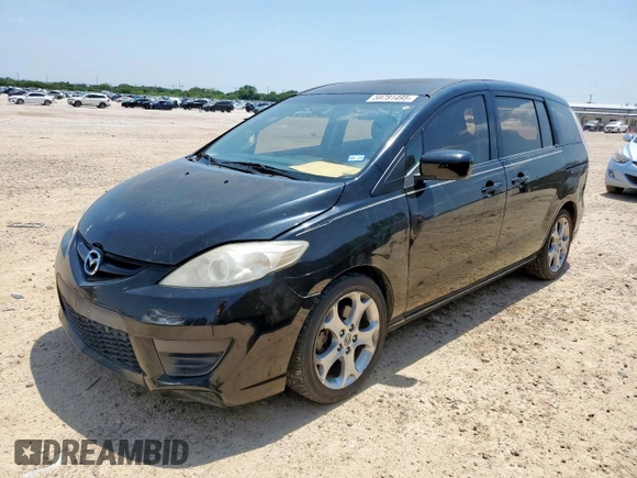2010 Mazda 5 Sport z VIN JM1CR2W36A0375490, wystawiony jako Copart lot #59781495 z przebiegiem 210 922 mil mil oraz Szkoda całkowita • Salvage title. Historia ofert i sprzedaży dostępna na DreamBid. Obrazek 1.