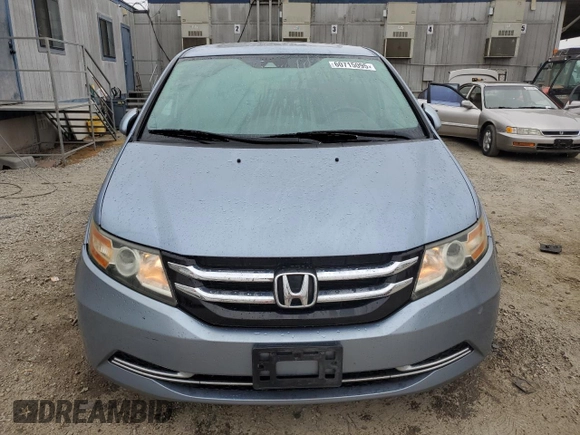 2014 Honda Odyssey EX-L with VIN 5FNRL5H68EB103941, listed as a Copart auction lot 60715095 with 109,013 mi miles and Salvage title. Bid and sale history available at DreamBid. Image 5.