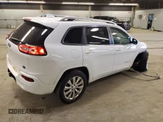 2018 Jeep Cherokee Overland with VIN 1C4PJMJX5JD558242, listed as a Copart auction lot 77577254 with 55,440 mi miles and Salvage Title. Bid and sale history available at carsss.com. Image 3.
