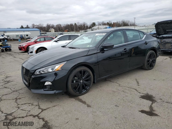 2022 Nissan Altima 2.5 SR with VIN 1N4BL4CV4NN410296, listed as a Copart auction lot 47520625 with 21,441 mi miles and Salvage Title. Bid and sale history available at carsss.com. Image 1.