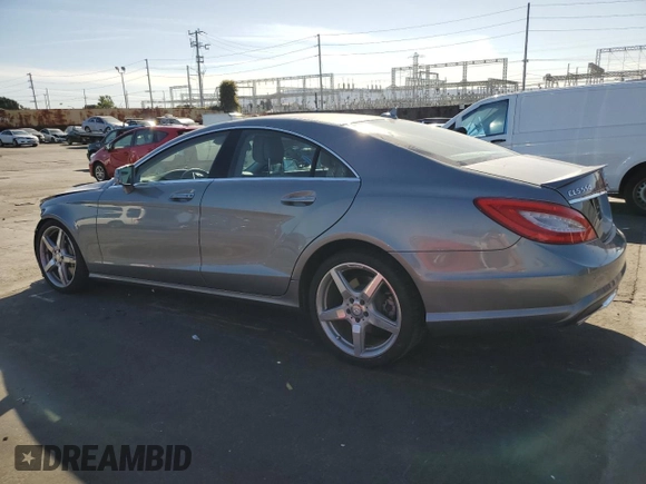 2014 Mercedes-Benz CLS 550 z VIN WDDLJ7DB6EA100674, wystawiony jako Copart lot #50005085 z przebiegiem 86 337 mil mil oraz Szkoda całkowita • Salvage title. Historia ofert i sprzedaży dostępna na DreamBid. Obrazek 2.