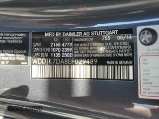 2014 Mercedes-Benz SL-Class SL 550 with VIN WDDJK7DA8EF029489, listed as a Copart auction lot 75160184 with 15,665 mi miles and Salvage Title. Bid and sale history available at carsss.com. Image 12.