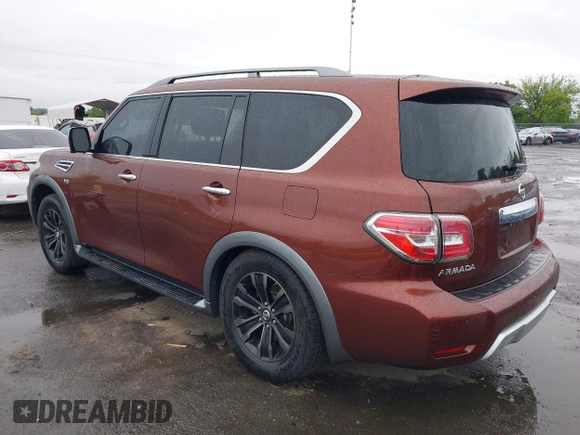 2018 Nissan Armada Platinum with VIN JN8AY2NE6J9731093, listed as a IAAI auction lot 42313252 with 125,617 mi miles and . Bid and sale history available at DreamBid. Image 3.