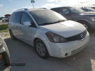2007 Nissan Quest S with VIN 5N1BV28U47N120549, listed as a Copart auction lot 75402054 with 0 mi miles and Salvage Title. Bid and sale history available at carsss.com. Image 4.