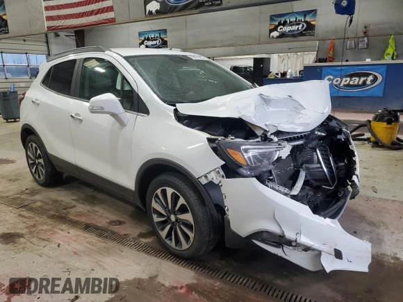 2019 Buick Encore Essence with VIN KL4CJGSM1KB730584, listed as a Copart auction lot 47871685 with 108,093 mi miles and Salvage Title. Bid and sale history available at carsss.com. Image 4.