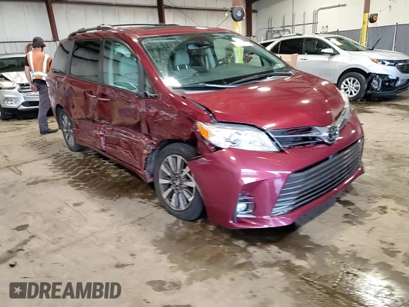 2020 Toyota Sienna XLE with VIN 5TDDZ3DC8LS236152, listed as a Copart auction lot 62681965 with 99,671 mi miles and Salvage title. Bid and sale history available at DreamBid. Image 14.