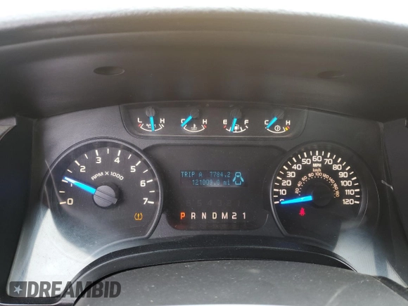 2013 Ford F-150 XL with VIN 1FTNF1CFXDKG00027, listed as a Copart auction lot 48748605 with 121,009 mi miles and Clean title. Bid and sale history available at DreamBid. Image 9.