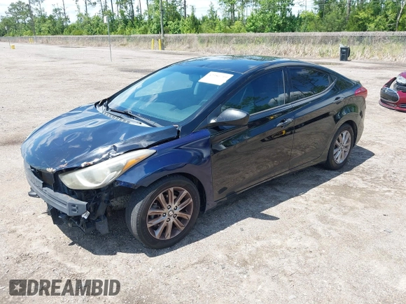 2015 Hyundai Elantra SE z VIN 5NPDH4AE2FH594453, wystawiony jako IAAI lot #42386719 z przebiegiem 199 522 mil mil oraz . Historia ofert i sprzedaży dostępna na DreamBid. Obrazek 2.