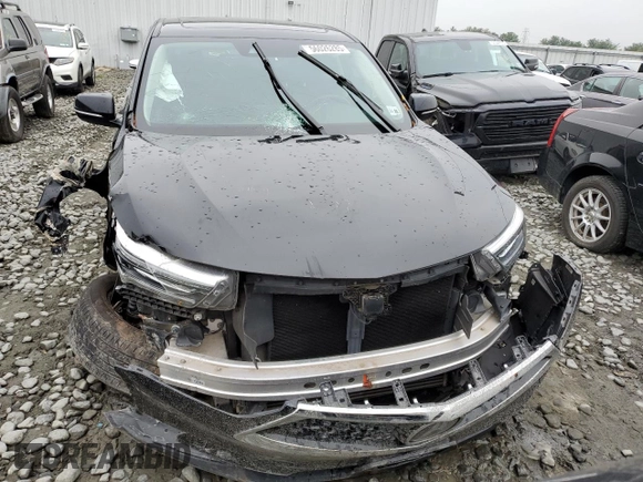 2021 Acura RDX Technology with VIN 5J8TC2H54ML001707, listed as a Copart auction lot 56026285 with 75,720 mi miles and Salvage title. Bid and sale history available at DreamBid. Image 5.