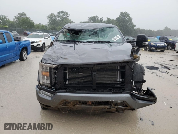 2023 Ford F-150 XL with VIN 1FTFW1E86PFA65505, listed as a Copart auction lot 60644385 with 6,959 mi miles and Salvage title. Bid and sale history available at DreamBid. Image 5.