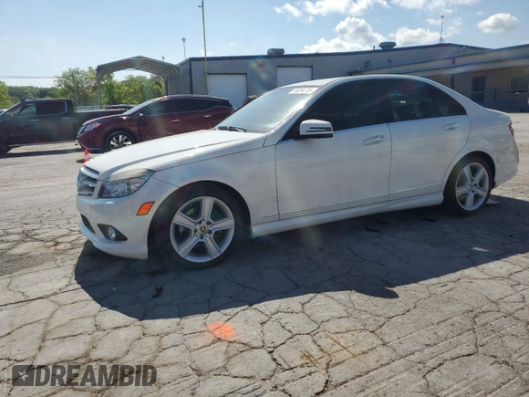 2010 Mercedes-Benz C 300 Sport with VIN WDDGF5EB6AR092478, listed as a Copart auction lot 54294735 with 76,057 mi miles and Salvage Title. Bid and sale history available at DreamBid. Image 1.