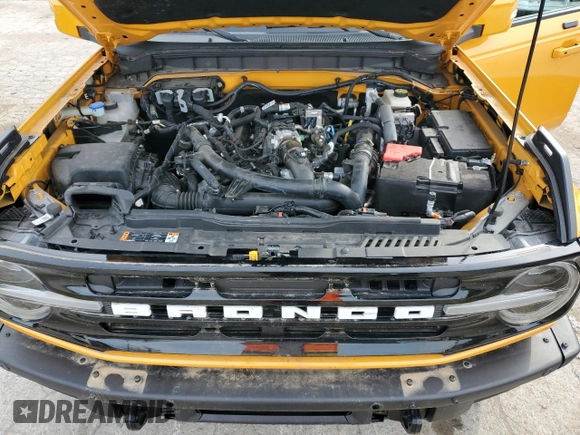 2021 Ford Bronco with VIN 1FMEE5DP6MLA88337, listed as a Copart auction lot 76057734 with 31,846 mi miles and Salvage title. Bid and sale history available at DreamBid. Image 12.