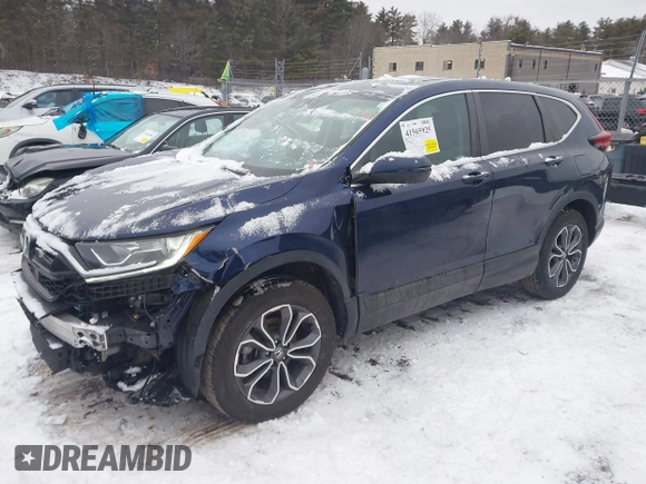 2020 Honda CR-V EX with VIN 2HKRW2H56LH647351, listed as a IAAI auction lot 41565925 with 43,414 mi miles. Bid and sale history available at carsss.com. Image 18.