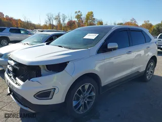 2017 Ford Edge Titanium with VIN 2FMPK4K83HBB56123, listed as a IAAI auction lot 40615928 with 100,453 mi miles. Bid and sale history available at carsss.com. Image 17.