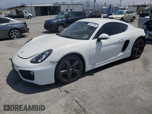 2015 Porsche Cayman with VIN WP0AA2A81FK160807, listed as a Copart auction lot 53611305 with 60,866 mi miles and Salvage Title. Bid and sale history available at DreamBid. Image 1.