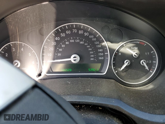 2008 Saab 9-3 with VIN YS3FB49Y681114152, listed as a Copart auction lot 71804154 with 106,570 mi miles and Salvage Title. Bid and sale history available at carsss.com. Image 9.