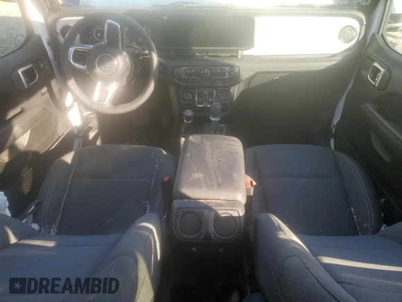 2025 Jeep Wrangler Sahara with VIN 1C4PJXENXSW500496, listed as a Copart auction lot 41934515 with 6,265 mi miles and Salvage Title. Bid and sale history available at DreamBid. Image 8.