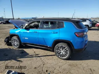 2023 Jeep Compass Limited with VIN 3C4NJDCN9PT570979, listed as a Copart auction lot 87317964 with 12,745 mi miles and Salvage Title. Bid and sale history available at carsss.com. Image 2.