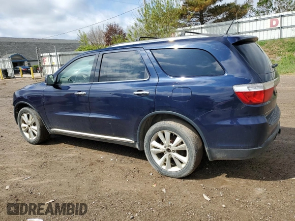 2013 Dodge Durango Crew with VIN 1C4RDJDG3DC535529, listed as a Copart auction lot 55379075 with 225,762 mi miles and Non repairable. Bid and sale history available at DreamBid. Image 2.
