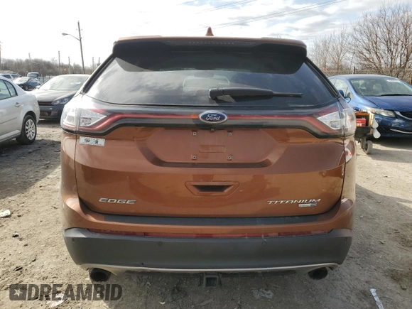 2017 Ford Edge Titanium with VIN 2FMPK4K97HBC12279, listed as a Copart auction lot 49609275 with 87,333 mi miles and Salvage Title. Bid and sale history available at carsss.com. Image 6.