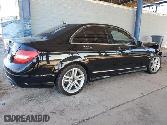 2012 Mercedes-Benz C 300 Sport with VIN WDDGF8BB7CR207887, listed as a Copart auction lot 62177525 with 158,417 mi miles and Salvage title. Bid and sale history available at DreamBid. Image 3.