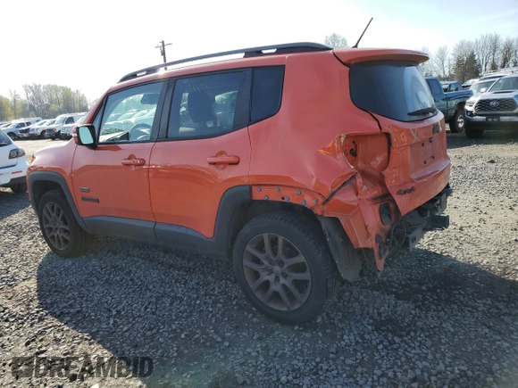 2016 Jeep Renegade Latitude with VIN ZACCJBBT8GPD87477, listed as a Copart auction lot 49925375 with 73,585 mi miles and Salvage Title. Bid and sale history available at carsss.com. Image 2.