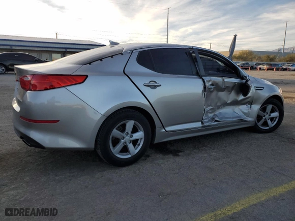 2014 Kia Optima LX with VIN 5XXGM4A76EG328003, listed as a Copart auction lot 47442655 with 172,088 mi miles and Salvage Title. Bid and sale history available at carsss.com. Image 3.