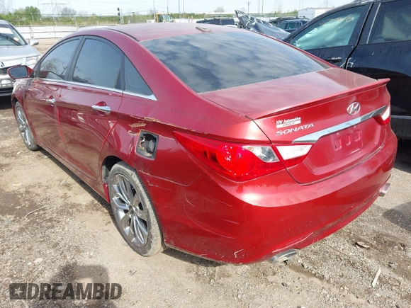 2012 Hyundai Sonata 2.4L Limited PZEV with VIN 5NPEC4AC0CH444533, listed as a IAAI auction lot 42065047 with 162,624 mi miles. Bid and sale history available at carsss.com. Image 3.