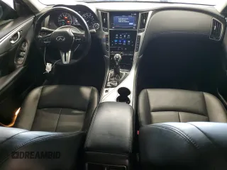 2019 Infiniti Q50 3.0t LUXE with VIN JN1EV7AR3KM590707, listed as a Copart auction lot 47486755 with 58,154 mi miles and Salvage Title. Bid and sale history available at carsss.com. Image 8.