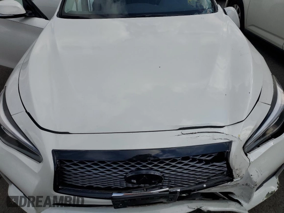 2017 Infiniti Q50 Red Sport 400 with VIN JN1FV7AR9HM870161, listed as a Copart auction lot 84621624 with 68,890 mi miles and Salvage title. Bid and sale history available at DreamBid. Image 12.