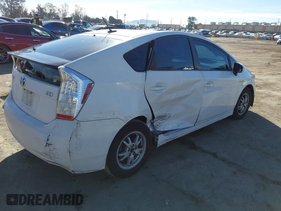 2010 Toyota Prius II with VIN JTDKN3DU3A5126169, listed as a IAAI auction lot 41605289 with 180,624 mi miles. Bid and sale history available at carsss.com. Image 4.