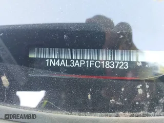 2015 Nissan Altima 2.5 S with VIN 1N4AL3AP1FC183723, listed as a IAAI auction lot 42005022 with 322,687 mi miles. Bid and sale history available at carsss.com. Image 9.
