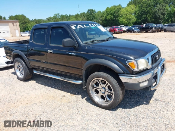 2004 Toyota Tacoma PreRunner with VIN 5TEGM92N24Z381002, listed as a IAAI auction lot 42562718 with 431,407 mi miles and . Bid and sale history available at DreamBid. Image 1.