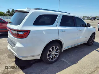 2016 Dodge Durango Citadel Anodized Platinum with VIN 1C4SDJET8GC403562, listed as a Copart auction lot 53485744 with 140,731 mi miles and Salvage title. Bid and sale history available at DreamBid. Image 3.