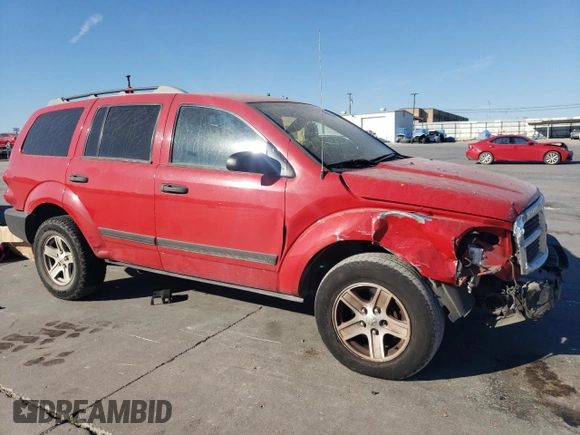 2006 Dodge Durango SXT with VIN 1D4HD38K46F140172, listed as a Copart auction lot 76896964 with Not provided miles and Salvage title. Bid and sale history available at DreamBid. Image 4.