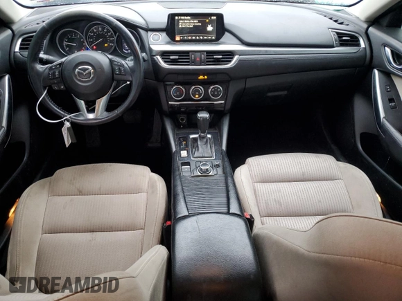 2016 Mazda 6 i Sport with VIN JM1GJ1U5XG1423261, listed as a Copart auction lot 48309005 with 113,305 mi miles and Salvage Title. Bid and sale history available at DreamBid. Image 8.