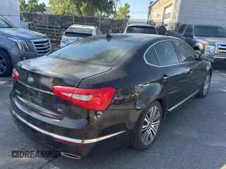 2016 Kia Cadenza Premium with VIN KNALN4D7XG5214226, listed as a Copart auction lot 74809724 with 123,481 mi miles and Salvage Title. Bid and sale history available at carsss.com. Image 4.