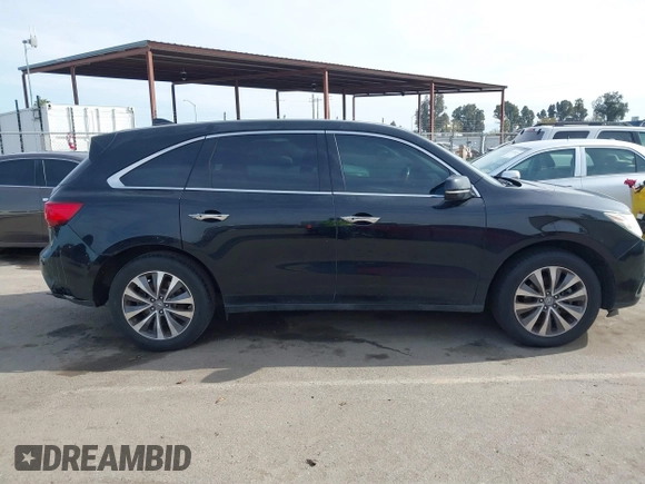 2014 Acura MDX Tech Pkg with VIN 5FRYD3H40EB017310, listed as a IAAI auction lot 41846635 with 130,734 mi miles. Bid and sale history available at carsss.com. Image 13.