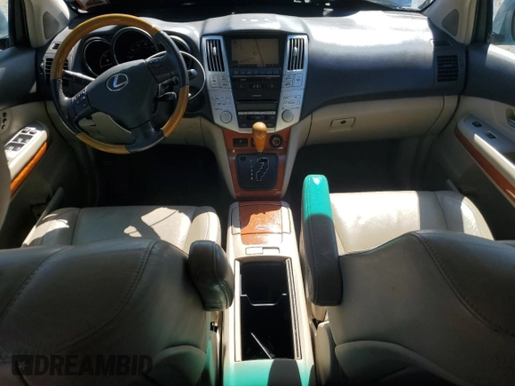 2008 Lexus RX 400h with VIN JTJGW31U682009525, listed as a Copart auction lot 45202025 with 261,960 mi miles and Salvage Title. Bid and sale history available at DreamBid. Image 8.