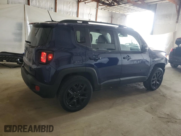 2017 Jeep Renegade Altitude with VIN ZACCJBBBXHPG41828, listed as a Copart auction lot 58229695 with 67,776 mi miles and Salvage title. Bid and sale history available at DreamBid. Image 3.