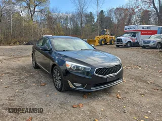 2014 Kia Cadenza Premium with VIN KNALN4D75E5136029, listed as a Copart auction lot 79886554 with 128,333 mi miles and Clean Title. Bid and sale history available at carsss.com. Image 1.