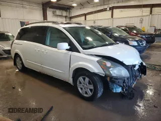 2004 Nissan Quest SE with VIN 5N1BV28U04N353887, listed as a Copart auction lot 83780484 with 107,443 mi miles and Non Repairable. Bid and sale history available at carsss.com. Image 4.